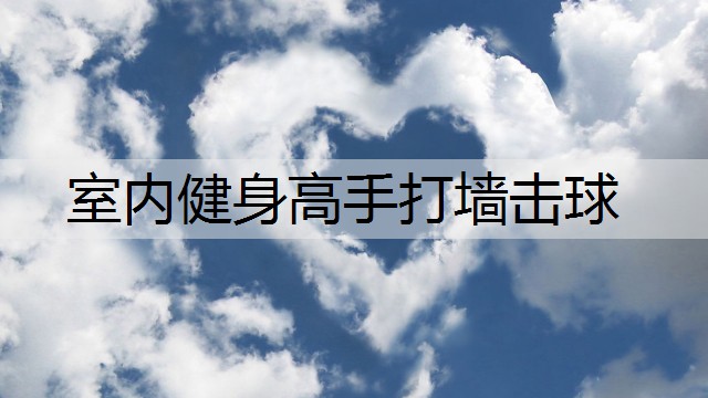 室内健身高手打墙击球